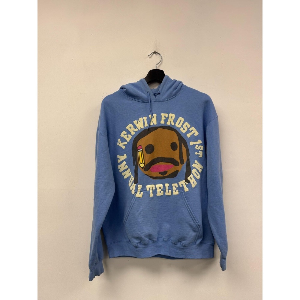 Cactus Plant‎ Flea Market Hoodie Mens Medium Blue Kerwin Frost Telethon KYC